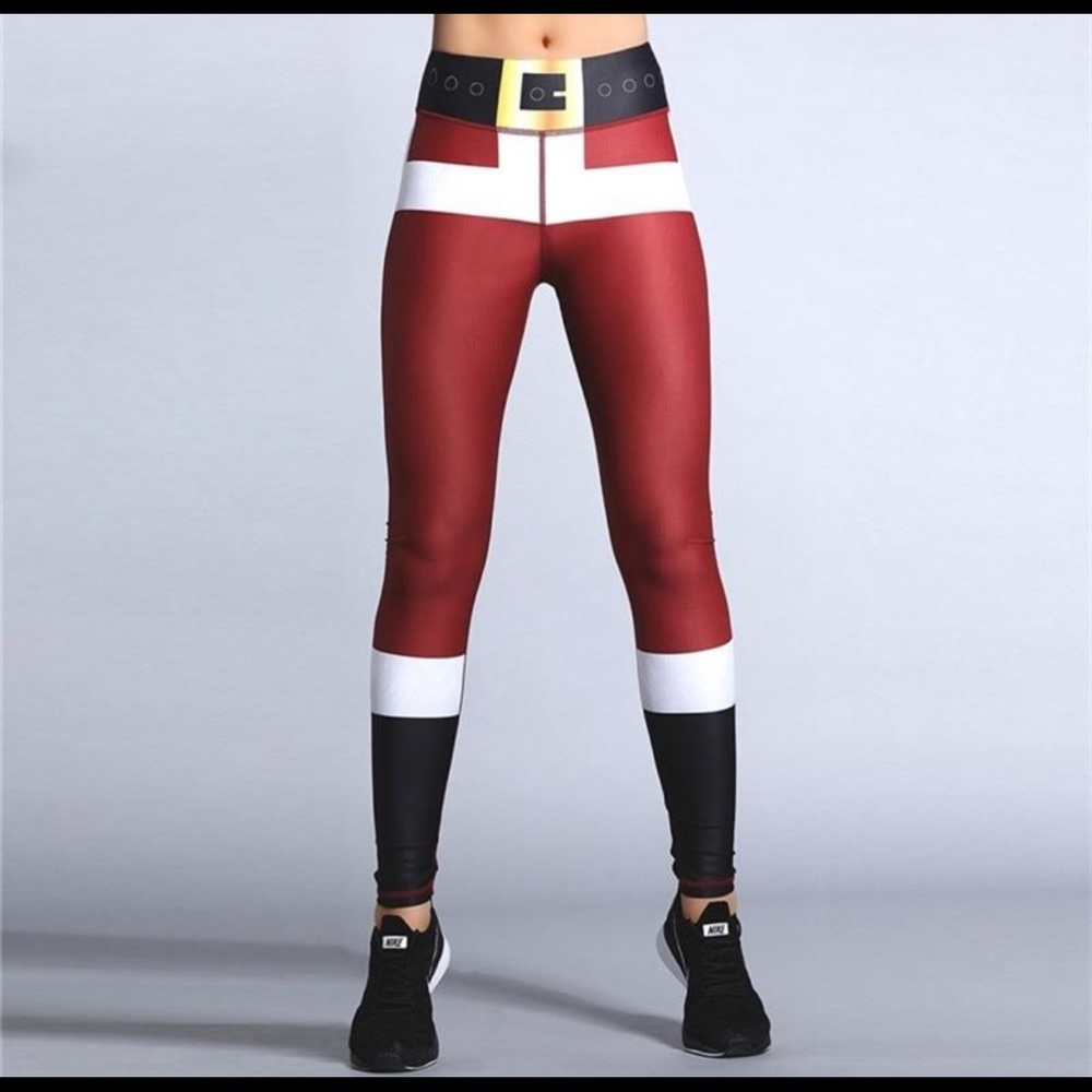 NWT Santa Leggings size L